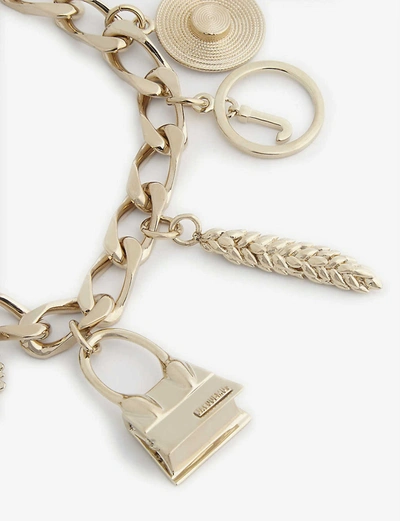 Shop Jacquemus Le  Brass Charm Bracelet