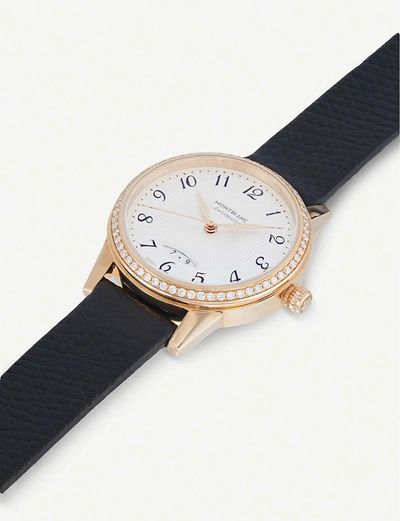 Shop Montblanc 111059 Boheme Rose-gold And Diamond Watch