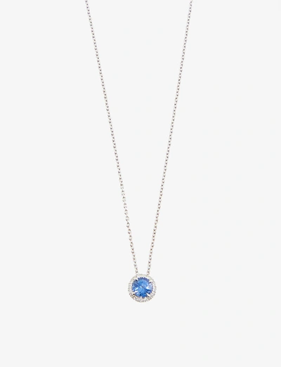 Shop Bucherer Fine Jewellery Entourage 18ct White-gold, 0.77ct Emerald And 0.06ct Diamond Necklace