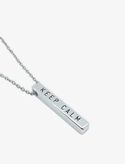 Shop Littlesmith Women's Personalised 9 Characters Silver-plated Vertical Bar Necklace