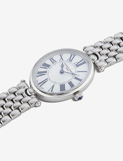 Shop Frederique Constant 200mpw2v6b Classics Art Deco Stainless Steel Watch