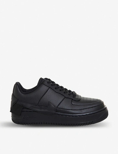Shop Nike Air Force 1 Jester Xx Leather Trainers In Black Mono
