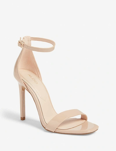 Shop Aldo Derolila High Ankle Strap Sandals In Bone