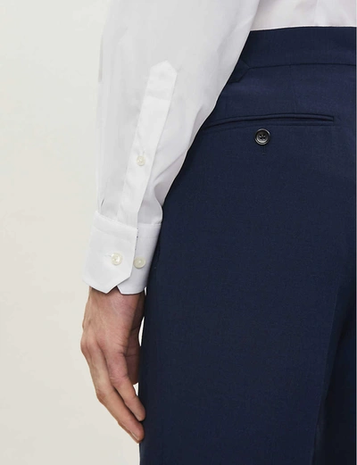 Eton Contrast Contemporary-fit Cotton Dress Shirt In White