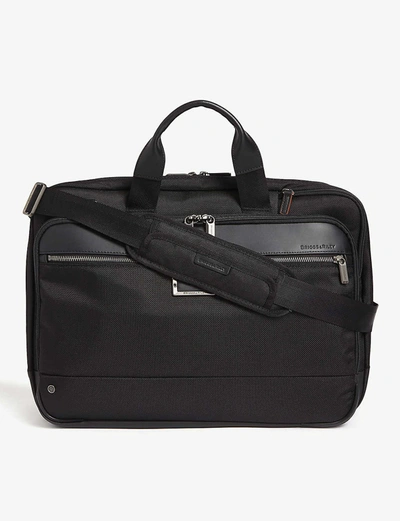 Shop Briggs & Riley Black Large Expandable Ballistic Nylon Briefcase