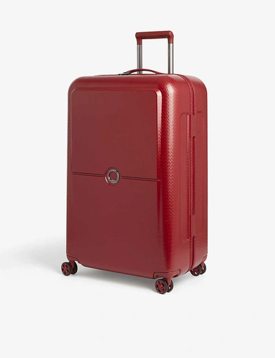 Delsey Turenne Four-wheel Spinner Suitcase 75cm In Red | ModeSens