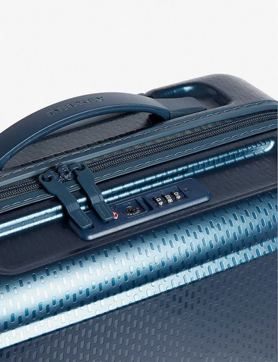 Shop Delsey Night Blue Turenne Four-wheel Suitcase 55cm