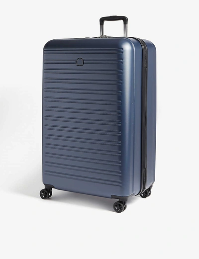 Shop Delsey Segur 2.0 Four-wheel Suitcase 81cm In Blue