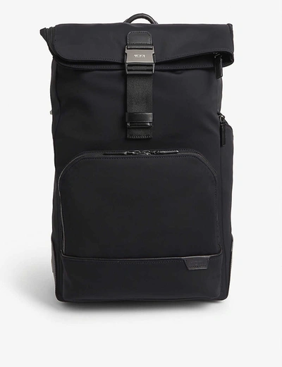 Shop Tumi Black Osborn Roll-top Nylon Backpack