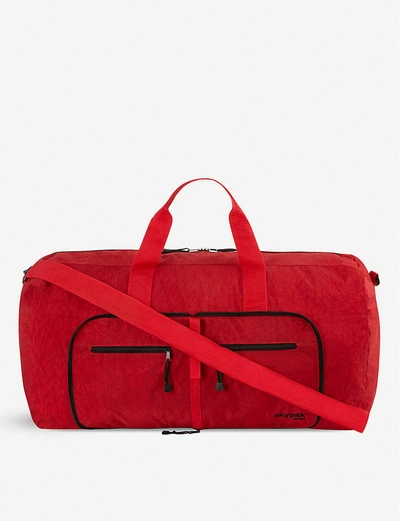 Shop Skyflite Skypak Folding Woven Travel Bag In Red