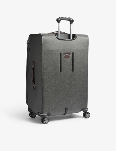 Shop Travelpro Platinum Elite Expandable Suitcase 73.5cm In Vintage Grey