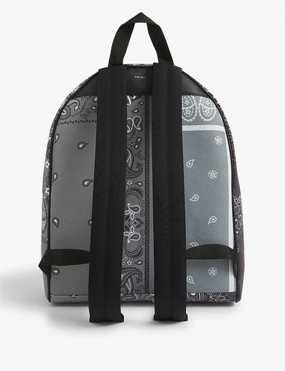 Shop Amiri Bandana-print Canvas Backpack