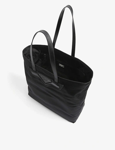 Shop Prada Brand-plaque Large Nylon Tote