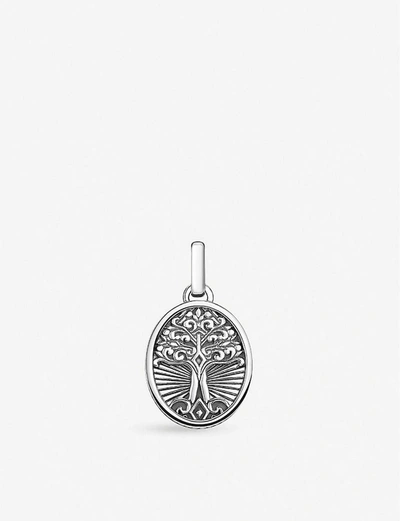 Shop Thomas Sabo Men's Silver Tree Of Life Sterling-silver Pendant Charm