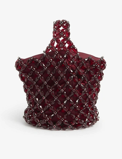 Shop Simone Rocha Floral Beaded Hobo Bag