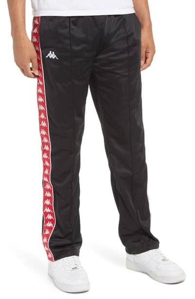Kappa Active 222 Banda Astoriazz Slim Fit Track Pants In Black/ Racing Red  | ModeSens
