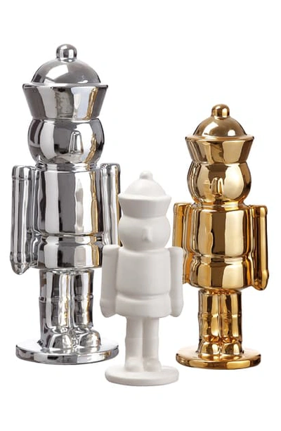 Shop Allstate Set Of 3 Nutcrackers In Gold Silver