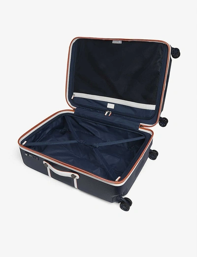 Shop Delsey Chatelet Hard Four-wheel Suitcase 77cm In Navy