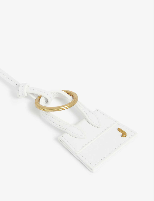 Jacquemus Le Chiquito Leather Key Ring In White | ModeSens