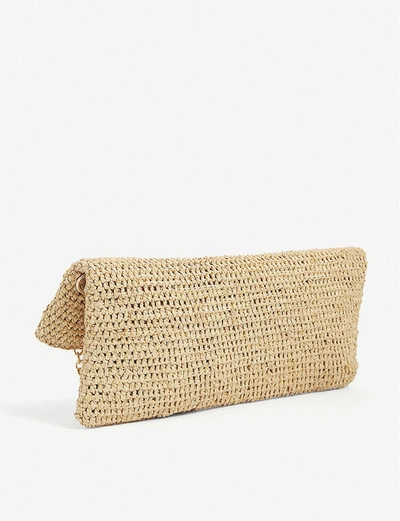 Shop Heidi Klein Grace Bay Raffia Cross-body Bag In Natural