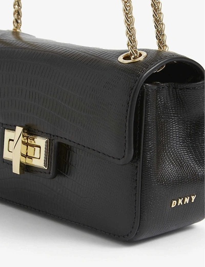 Shop Dkny Jojo Embossed Leather Cross-body Bag