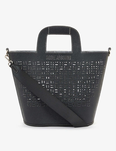 Shop Rosie Assoulin X Hyundai Re: Style Upcycled Branded Woven Tote Bag In Black