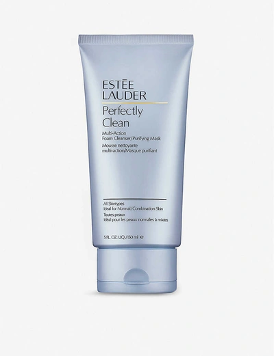 Shop Estée Lauder Perfectly Clean Foam Cleanser/purifying Mask 150ml In Na