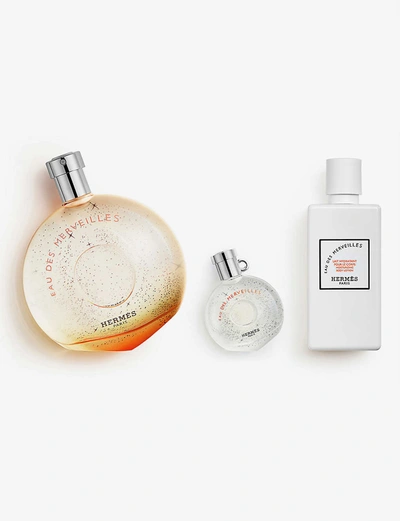 Pre-owned Hermes Eau Des Merveilles Gift Set 100ml