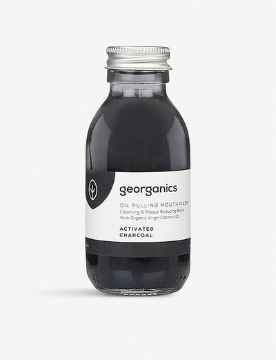Shop Georganics Oil Pulling Mouthwash Activated Charcoal 100ml