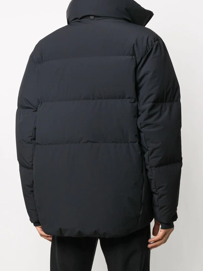 Shop Moncler Padded Rain Jacket In Black