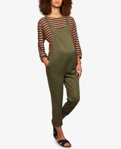 Shop A Pea In The Pod Maternity Overalls In Olive