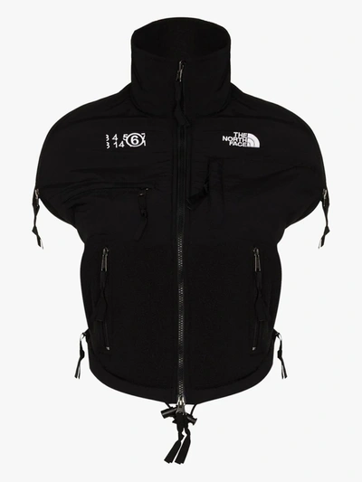 Shop Mm6 Maison Margiela X Tnf Circle Denali Top In Black