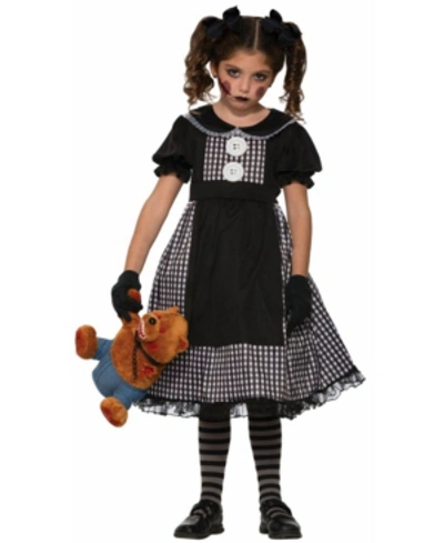 Shop Buyseasons Big Girl's Child Dark Rag Doll Costume In Black