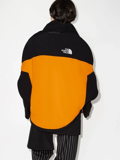 Shop Mm6 Maison Margiela X The North Face Oversized Fleece Jacket In Black