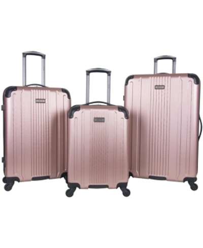 Shop Kenneth Cole Reaction South Street 3-pc. Hardside Luggage Set, Created For Macy's In Navy