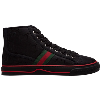 Shop Gucci Off The Grid High-top Sneakers In Nero