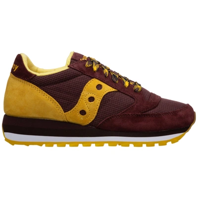Shop Saucony Jazz Triple Sneakers In Chocolate/gold
