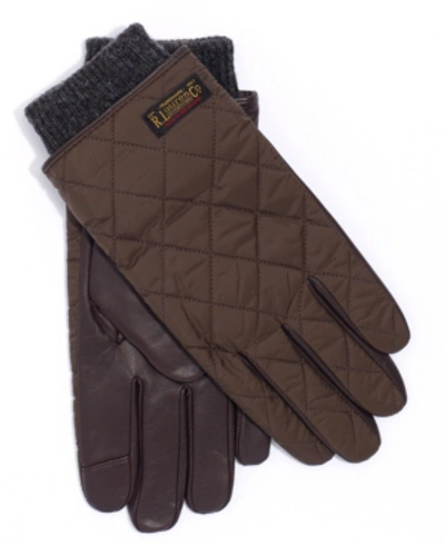 Shop Polo Ralph Lauren Men's Touch Quilted Field Gloves In Olive