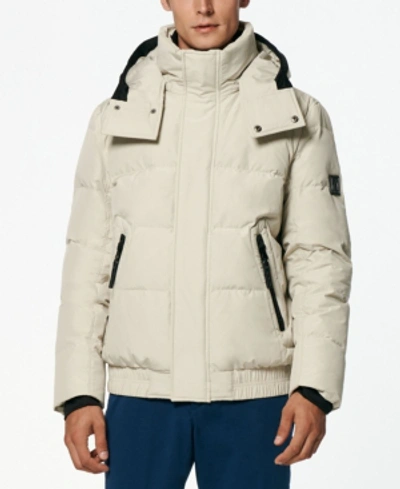 Shop Marc New York Men's Phoenix Down Bomber Jacket With Bib In White