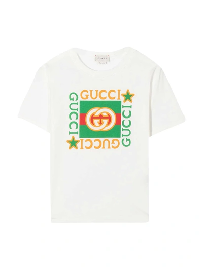 Shop Gucci White T-shirt In Bianco