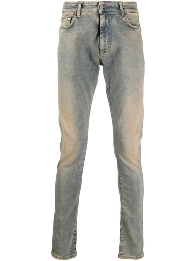 Shop Represent Faded Skinny Jeans In Neutrals