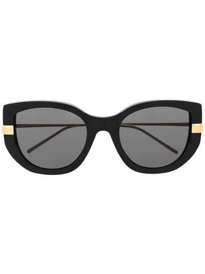 Shop Boucheron Crystal Rock Sunglasses In Black