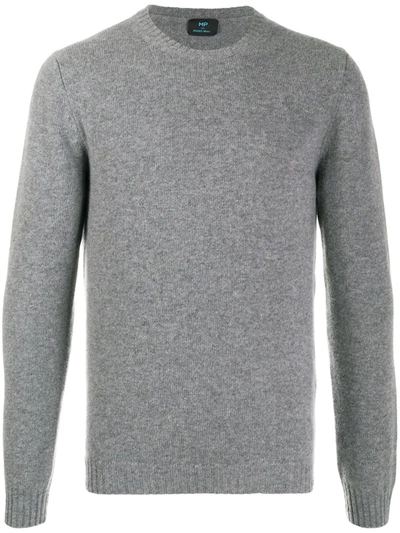 Shop Mp Massimo Piombo Fine Knit Sweater In Grey