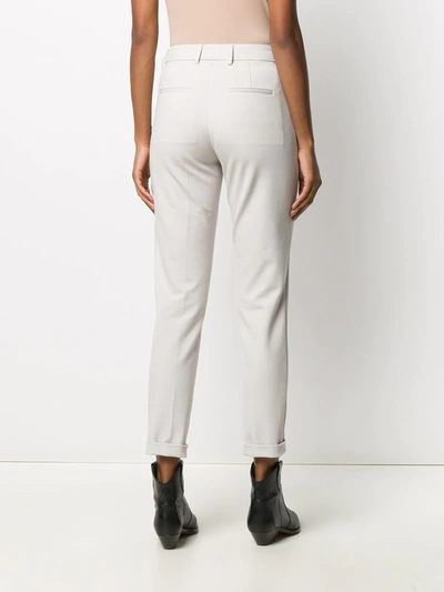 Shop Lorena Antoniazzi Star Pendant Trousers In Neutrals