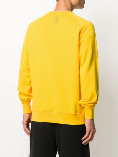 Shop Billionaire Boys Club Logo-print Sweatshirt In Yellow