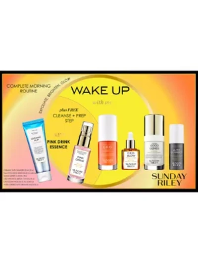 Shop Sunday Riley Wake Up With Me Complete Brightening Morning Routine 6-piece Set