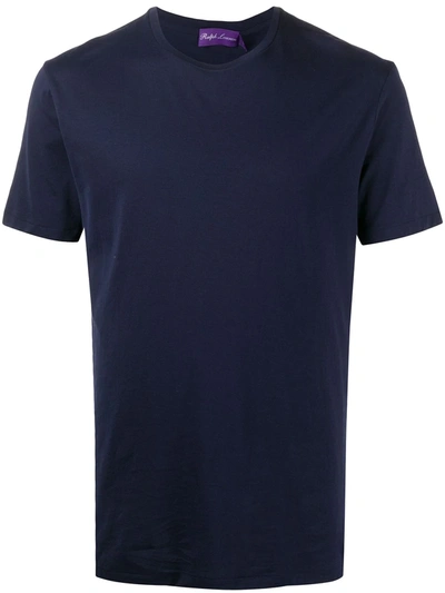 Polo Ralph Lauren Printed Cotton T-shirt In Blue