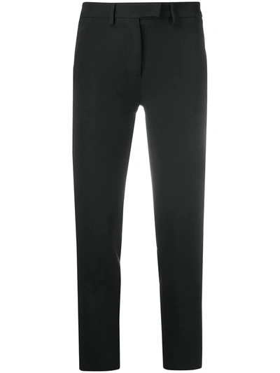 Blanca Vita Contrast Side Seam Trousers In Black