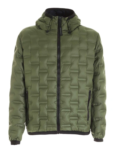 Shop Colmar Originals Hooded Down Jacket In Green