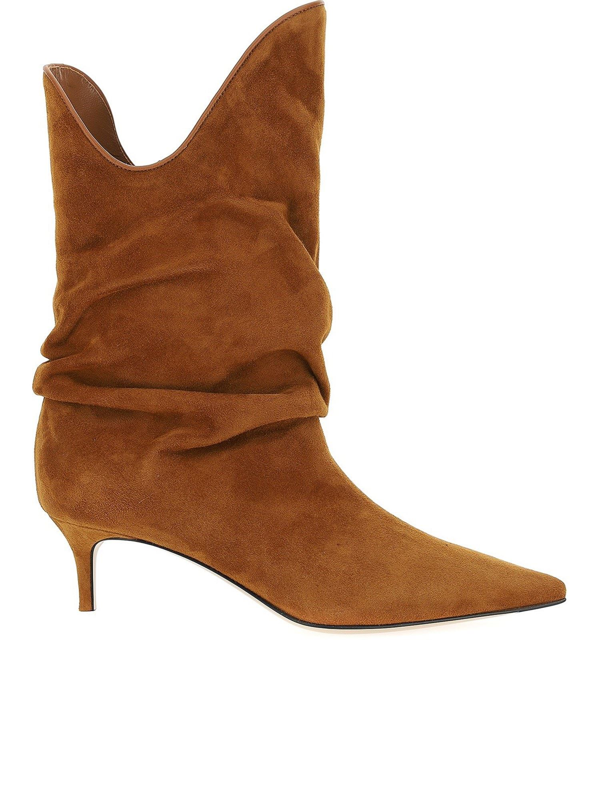 camel color suede boots